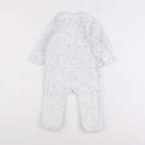 Vertbaudet - pyjama velours blanc - 12 mois