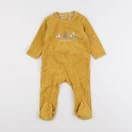 Vertbaudet - pyjama velours jaune - 9 mois