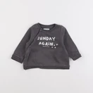 Vertbaudet - sweat gris - 6 mois