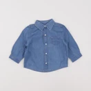 Boutchou - chemise bleu - 6 mois