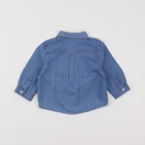 Boutchou - chemise bleu - 6 mois