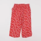 Vertbaudet - pantalon rouge - 7 ans