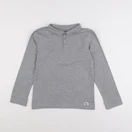 Vertbaudet - polo gris - 10 ans
