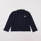 Vertbaudet - sous-pull bleu, or - 5 ans