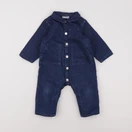 Jacadi - combinaison doublé bleu - 12 mois