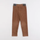 Vertbaudet - legging velours marron - 4 ans