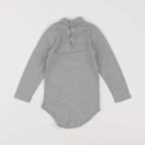 Petit Bateau - body à col gris - 18 mois