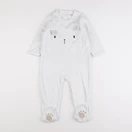 Vertbaudet - pyjama velours blanc - 2 ans