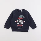 Vertbaudet - sweat bleu - 18 mois