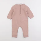 Bonton - combinaison doublé rose - 12 mois