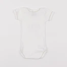 Petit Bateau - body blanc, or - 3 mois