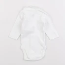 Petit Bateau - body à col blanc - 1 mois