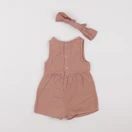 Vertbaudet - combinaison rose - 9 mois