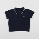 Vertbaudet - polo bleu - 12 mois