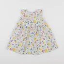 Petit Bateau - robe blanc - 12 mois