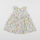Petit Bateau - robe blanc - 12 mois