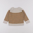 Vertbaudet - pull marron, beige - 24 mois
