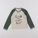 Vertbaudet - tee-shirt beige, vert - 36 mois