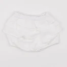 Vertbaudet - bloomer volants au dos blanc - 6 mois