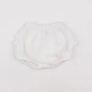 Vertbaudet - bloomer volants au dos blanc - 6 mois
