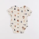 Vertbaudet - body beige - 1 mois