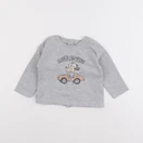 Vertbaudet - tee-shirt gris - 9 mois
