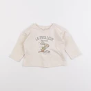 Vertbaudet - tee-shirt beige - 9 mois