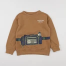 Vertbaudet - sweat marron - 8 ans