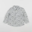 Vertbaudet - chemise blanc, vert - 2 ans