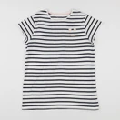 Vertbaudet - tee-shirt blanc, bleu - 12 ans
