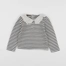 Vertbaudet - tee-shirt beige, bleu - 2 ans