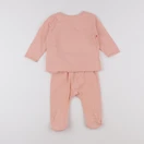 Vertbaudet - pyjama coton rose - 9 mois
