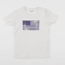 Vertbaudet - tee-shirt blanc, bleu - 5 ans