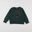 Vertbaudet - sweat vert - 5 ans