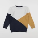 Vertbaudet - pull blanc, jaune - 8 ans