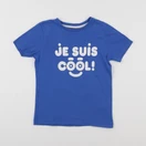 Vertbaudet - tee-shirt bleu - 6 ans