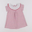 Jacadi - robe blanc, rose - 18 mois