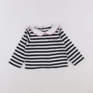 Jacadi - tee-shirt blanc, bleu - 18 mois