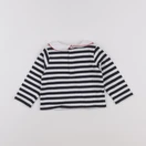 Jacadi - tee-shirt blanc, bleu - 18 mois