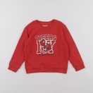 Vertbaudet - sweat rouge - 4 ans
