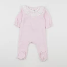 Jacadi - pyjama velours rose - 6 mois