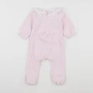 Jacadi - pyjama velours rose - 6 mois