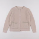 Vertbaudet - gilet rose, or - 12 ans