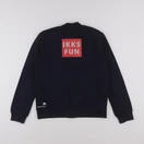 IKKS - sweat imprimé au dos bleu - 12 ans