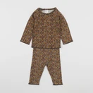 H&M - ensemble marron, jaune - 1/3 mois