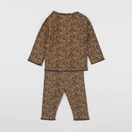 H&M - ensemble marron, jaune - 1/3 mois
