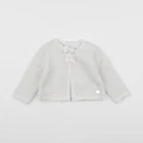 Carrément Beau - gilet blanc, or - 9 mois