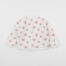 La Redoute - sweat blanc, rose - 12 mois
