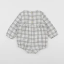 H&M - combinaison gris, blanc - 3/6 mois