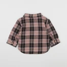 H&M - chemise marron, rose - 3/6 mois